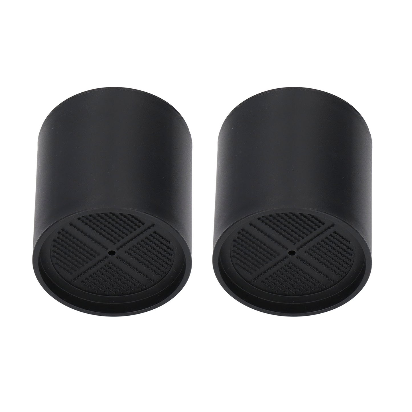 6PCS Furniture Leg Extender Plastic Round 4in Rise Black Furniture Risers for Home Office Sofa